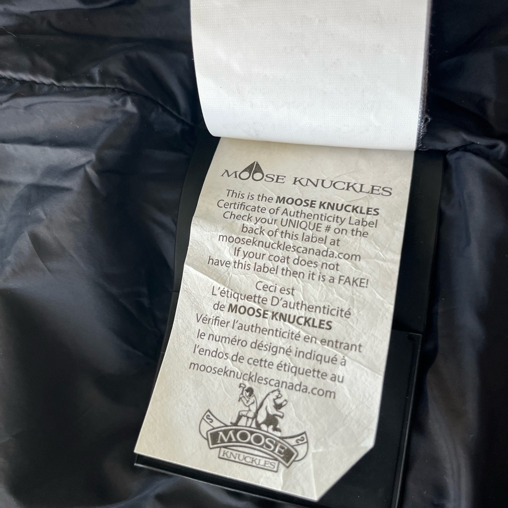 Moose Knuckles Navy Puffer Jacket - Picture 10 of 10